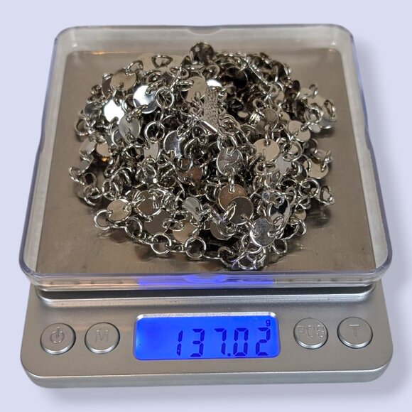 (2/$20) V. Silver Circles Dangling Tassel Belt - Picture 6 of 6